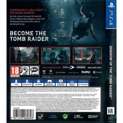 Shadow Of The Tomb Raider Ps4
