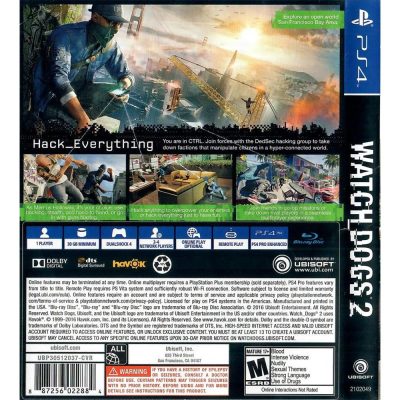 Watch Dogs 2 Ps4 #1