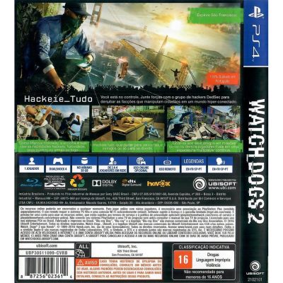 Watch Dogs 2 Ps4 #1