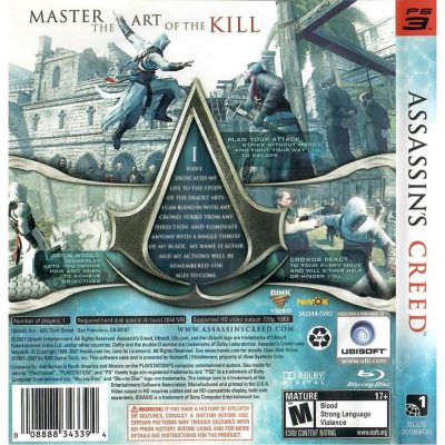 Assassins Creed Ps3 #3 (Greatest Hits)