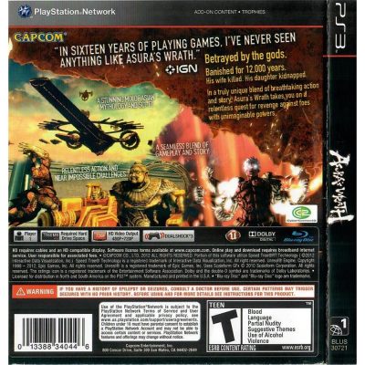 Asuras Wrath Ps3 #3 (Sem Manual)