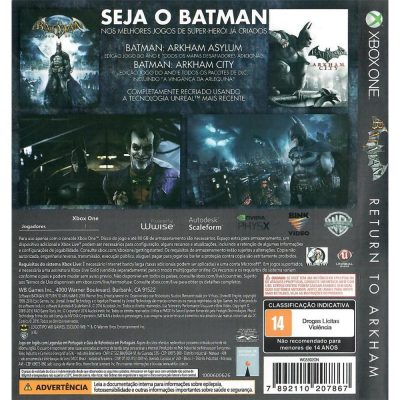 Batman Return To Arkham Xbox One #1 (Mancha)