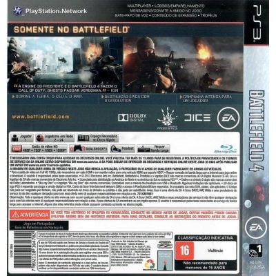 Battlefield 4 Ps3 (Filme Tropa De Elite)