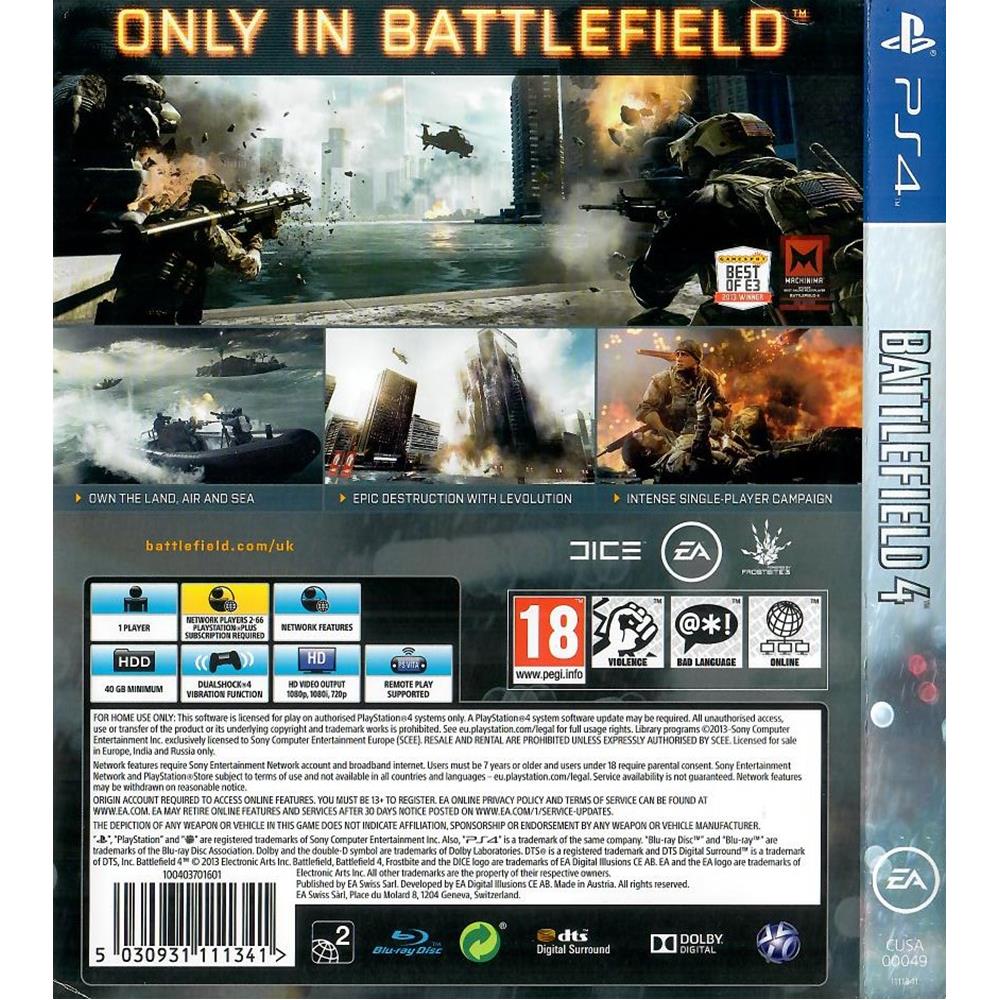 Battlefield 4 Ps4 #1 (Inglês)