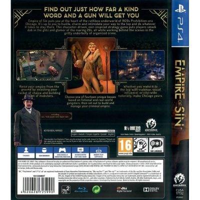Empire Of Sin Ps4 (Day One Edition)