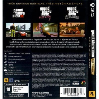 Grand Theft Auto The Trilogy Xbox One #1 (The Definitive Edition)