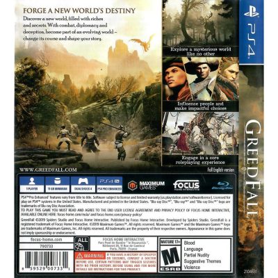 Greedfall Ps4