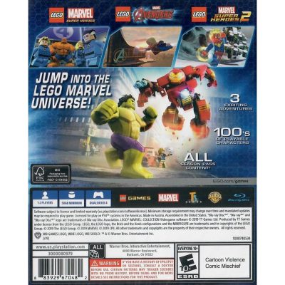 Lego Marvel Collection Ps4 (Três Jogos)