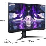Monitor Gamer Samsung Odyssey 27", Fhd, 165Hz, 1Ms, Com Ajuste De Altura, Hdmi, Dp, Freesync, Preto, Série G32
