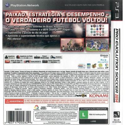 Pes 2014 Pro Evolution Soccer Ps3 #1