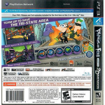 Phineas And Ferb Across The 2Nd Dimension Ps3 (Sem Manual)