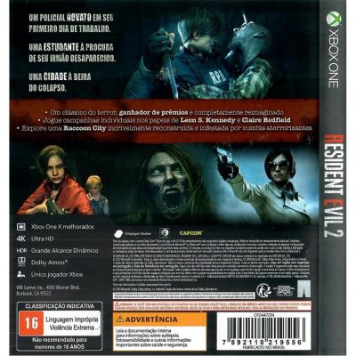 Resident Evil 2 Remake Xbox One #2 (Capa)