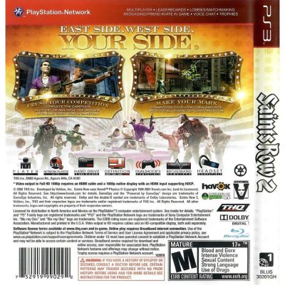 Saints Row 2 Ps3 (Greatest Hits) (Sem Manual)