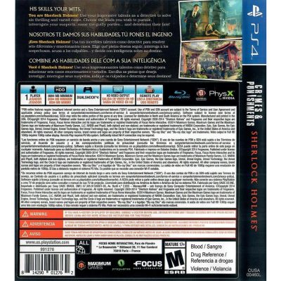 Sherlock Holmes Crimes & Punishments Ps4