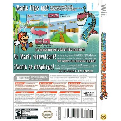 Super Paper Mario Nintendo Wii (Detalhes Na Luva)