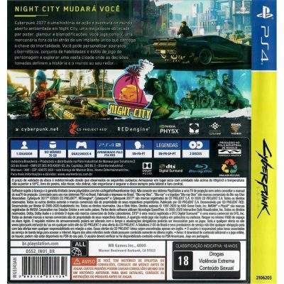 Cyberpunk 2077 Ps4 (Sem Extras)