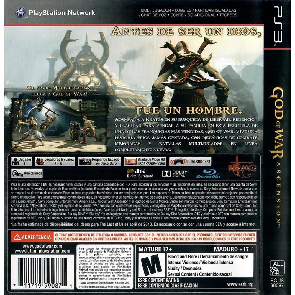 God Of War Ascension Ps3 #1