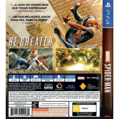 Marvel Spider-Man Edição Jogo Do Ano Ps4 #3 (Sem Código)