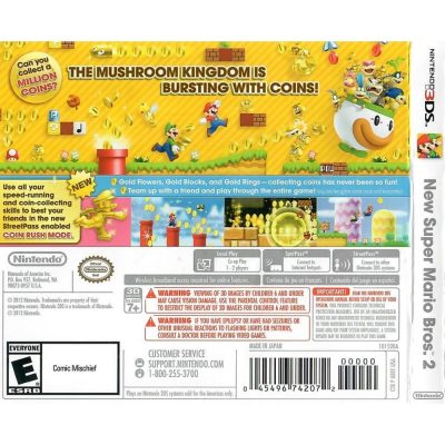 New Super Mario Bros. 2 Nintendo 3Ds #2 (Sem Manual) (Trava Quebrada)