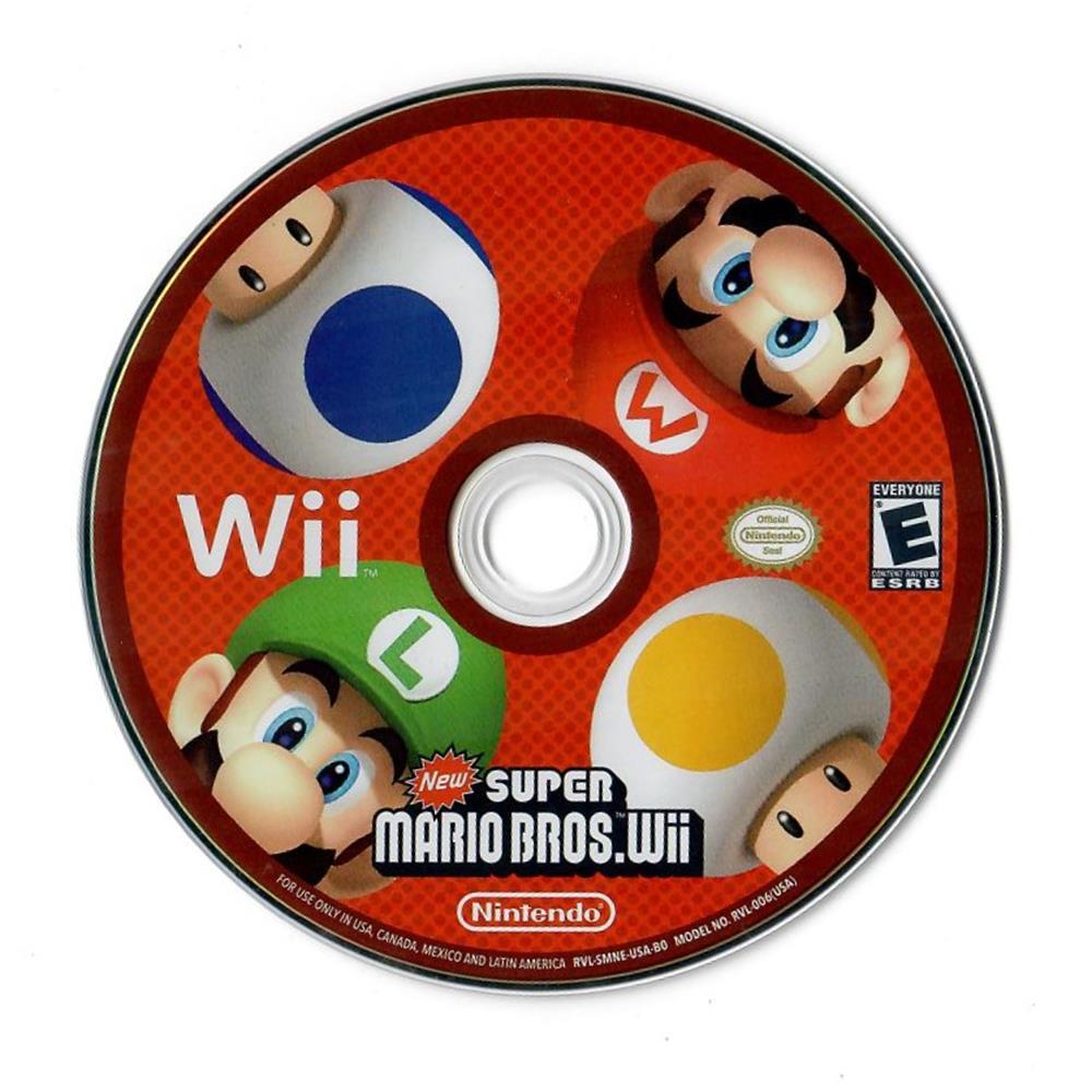 New Super Mario Bros Wii Nintendo Wii #1 (Somente O Disco) New Super Mario Bros Wii Nintendo Wii #1 (Somente O Disco)