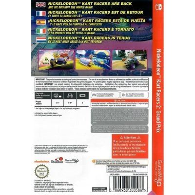 Nickelodeon Kart Racers 2 Grand Prix Nintendo Switch (Só Por Código) (Requer Conta Europeia)