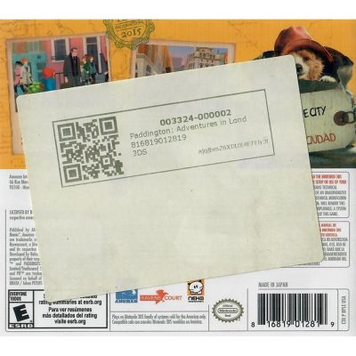 Paddington Adventures In London Nintendo 3Ds