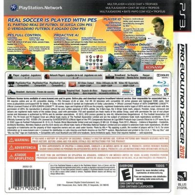 Pes 2013 Pro Evolution Soccer Ps3