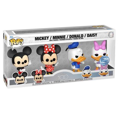 Funko Pop Mickey / Minnie / Donald / Daisy (4-Pack) (Disney 100)