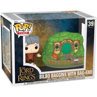 Funko Pop Town - Bilbo Baggins With Bag-End 39 (O Senhor Dos Anéis)
