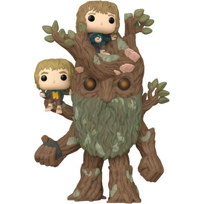 Funko Pop Treebeard With Merry And Pippin 1579 (O Senhor Dos Anéis) (Sized)