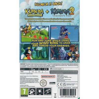 Klonoa Phantasy Reverie Series Nintendo Switch