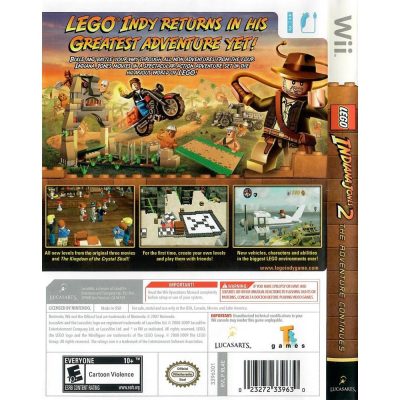 Lego Indiana Jones 2 The Adventures Continues Nintendo Wii