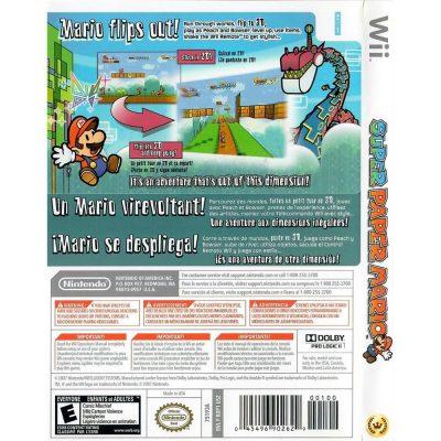 Super Paper Mario Nintendo Wii (Nintendo Selects) (Com Luva)