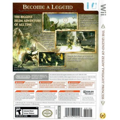 The Legend Of Zelda Twilight Princess Nintendo Wii (Nintendo Selects) (Com Luva)