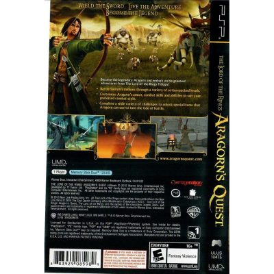 The Lord Of The Rings Aragorn's Quest Psp