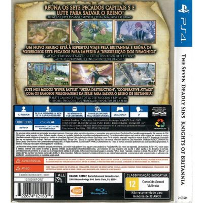 The Seven Deadly Sins Knights Of Britannia Ps4 #1