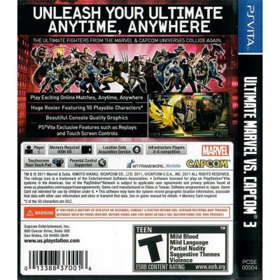 Ultimate Marvel Vs Capcom 3 Psvita