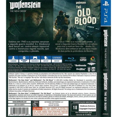 Wolfenstein The New Order + Old Blood Ps4