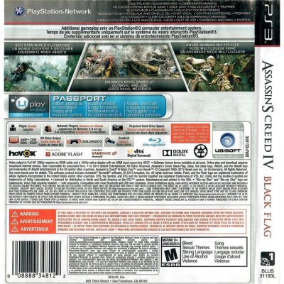 Assassins Creed Iv Black Flag Ps3 #3 (Sem Manual)