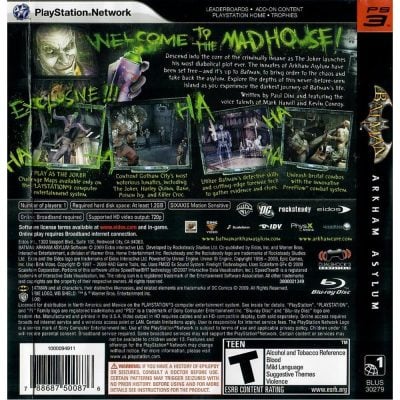Batman Arkham Asylum Ps3 #3
