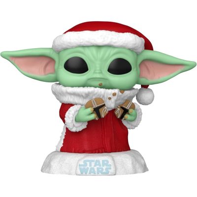 Funko Pop Grogu Com Biscoito De Natal 747 (Star Wars Mandalorian)