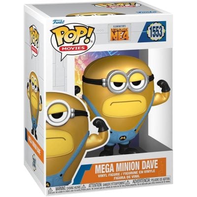 Funko Pop Mega Minion Dave 1553 (Meu Malvado Favorito 4) (Despicable Me 4)
