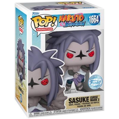 Funko Pop Sasuke Com Asas Da Marca Da Maldição 1664 (Curse Mark 2)