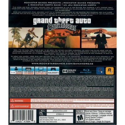 Grand Theft Auto San Andreas Ps3 (Greatest Hits)