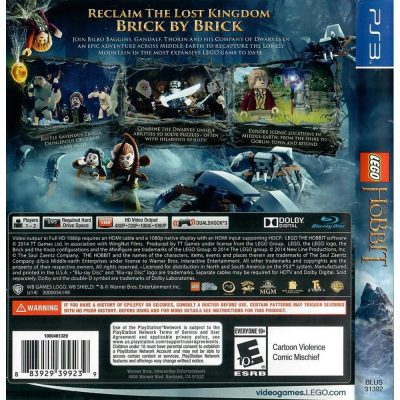 Lego O Hobbit Ps3 #3 (Sem Manual)