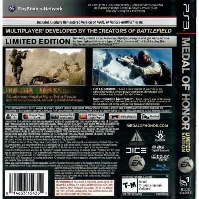 Medal Of Honor Limited Edition Ps3 #1