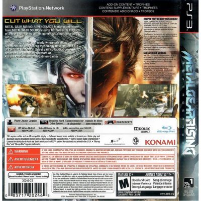 Metal Gear Rising Revengeance Ps3 (Sem Manual)