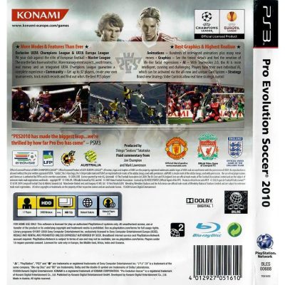 Pes 2010 Pro Evolution Soccer Ps3