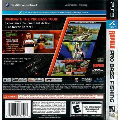 Rapala Pro Bass Fishing Ps3 #1 (Acompanha Vara)