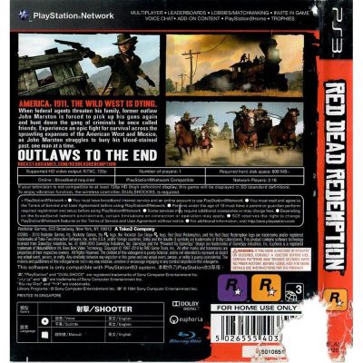Red Dead Redemption Ps3 #3 (Sem Mapa) (Com Detalhe) (Jogo Mídia Física)